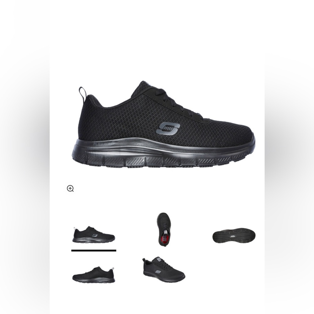 Relaxed, fit, memory foam, sketchers, slip resistant